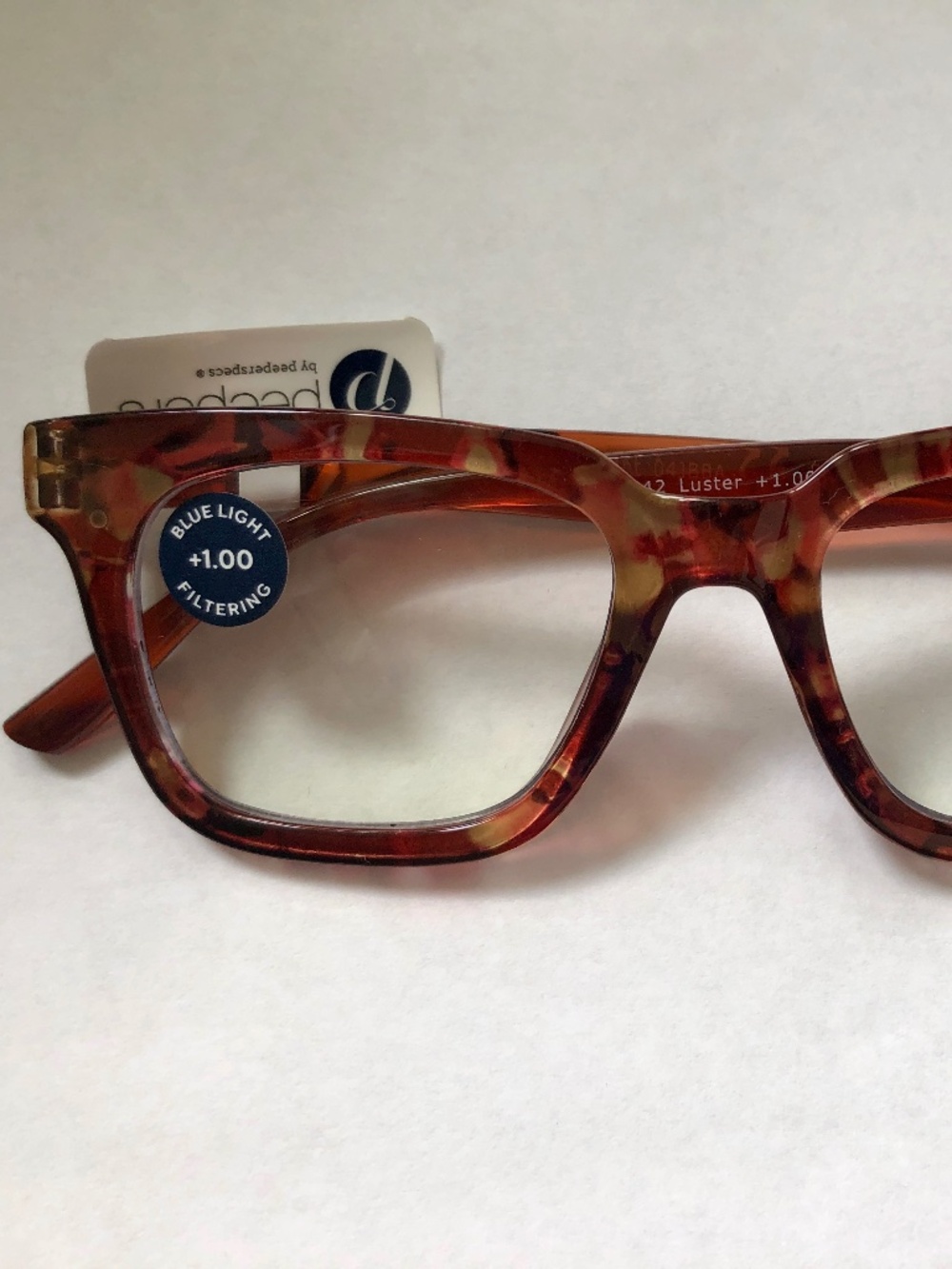 New Spice Luster Peepers Reading Glasses +1.00